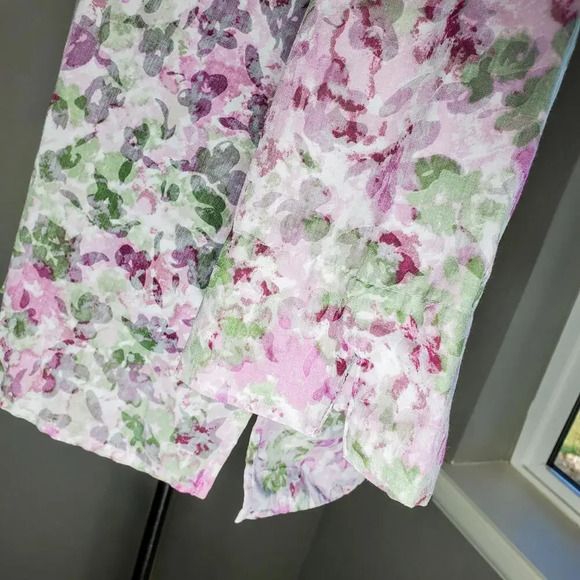 Alfred Dunner Women's Floral Button Down 3/4 Sleeve Top Size 18 - Picture 10 of 12